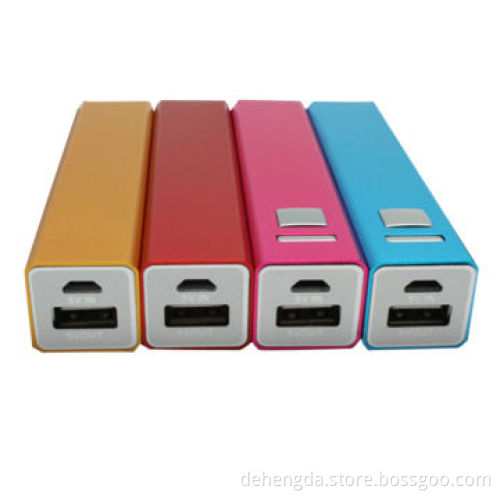 Lipstick-shape Power Bank with Eight Colors and CE Certified